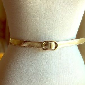 Gold Skinny Belt